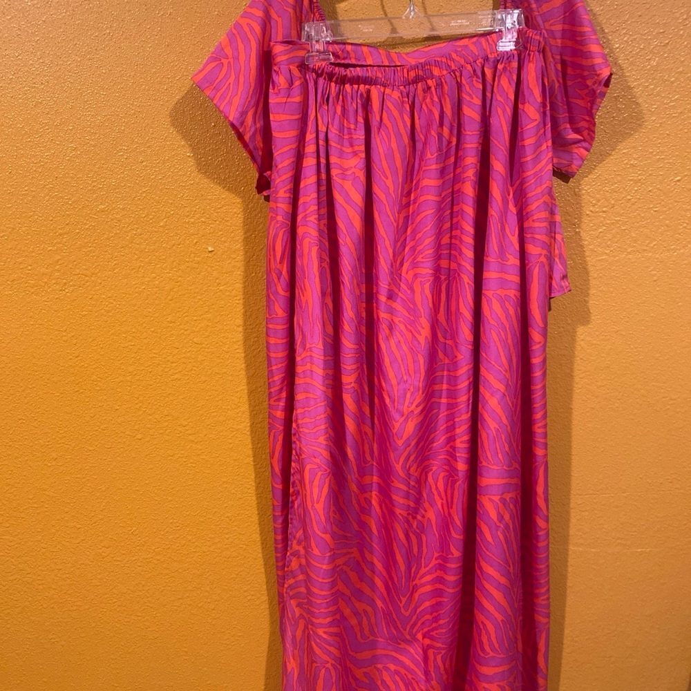 Boohoo Zebra Pink And Orange 2pcs View 3